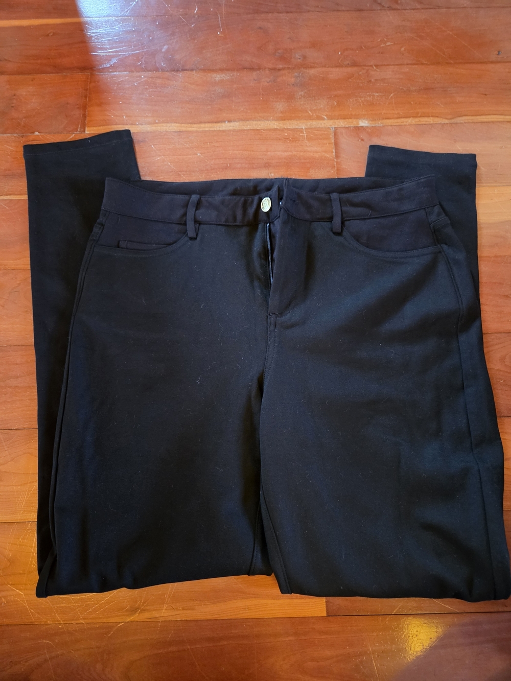 MICHAEL Michael Kors Black Straight-Leg Ponte Pants